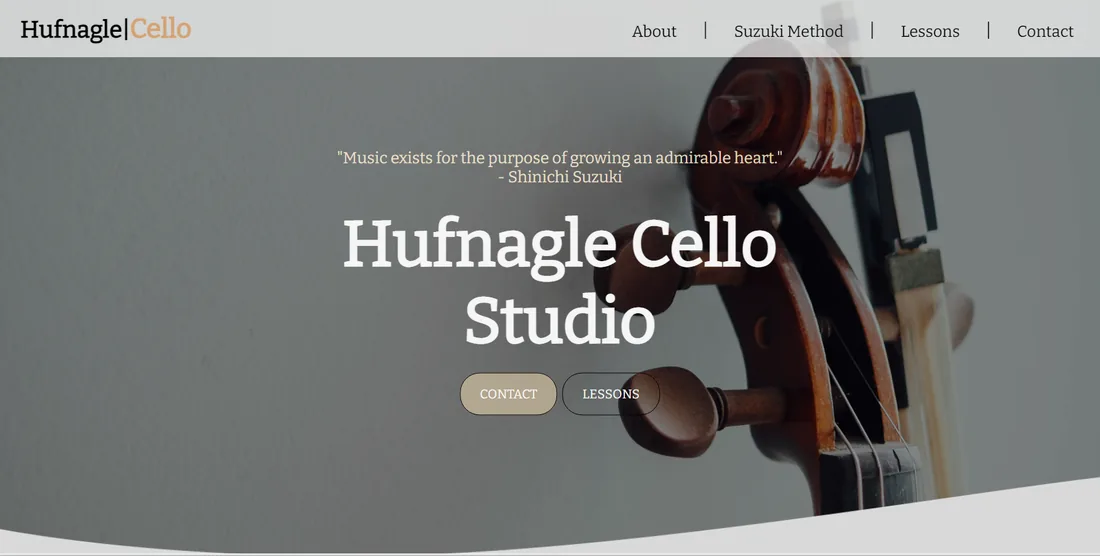 Hufnagle Cello Studio homepage